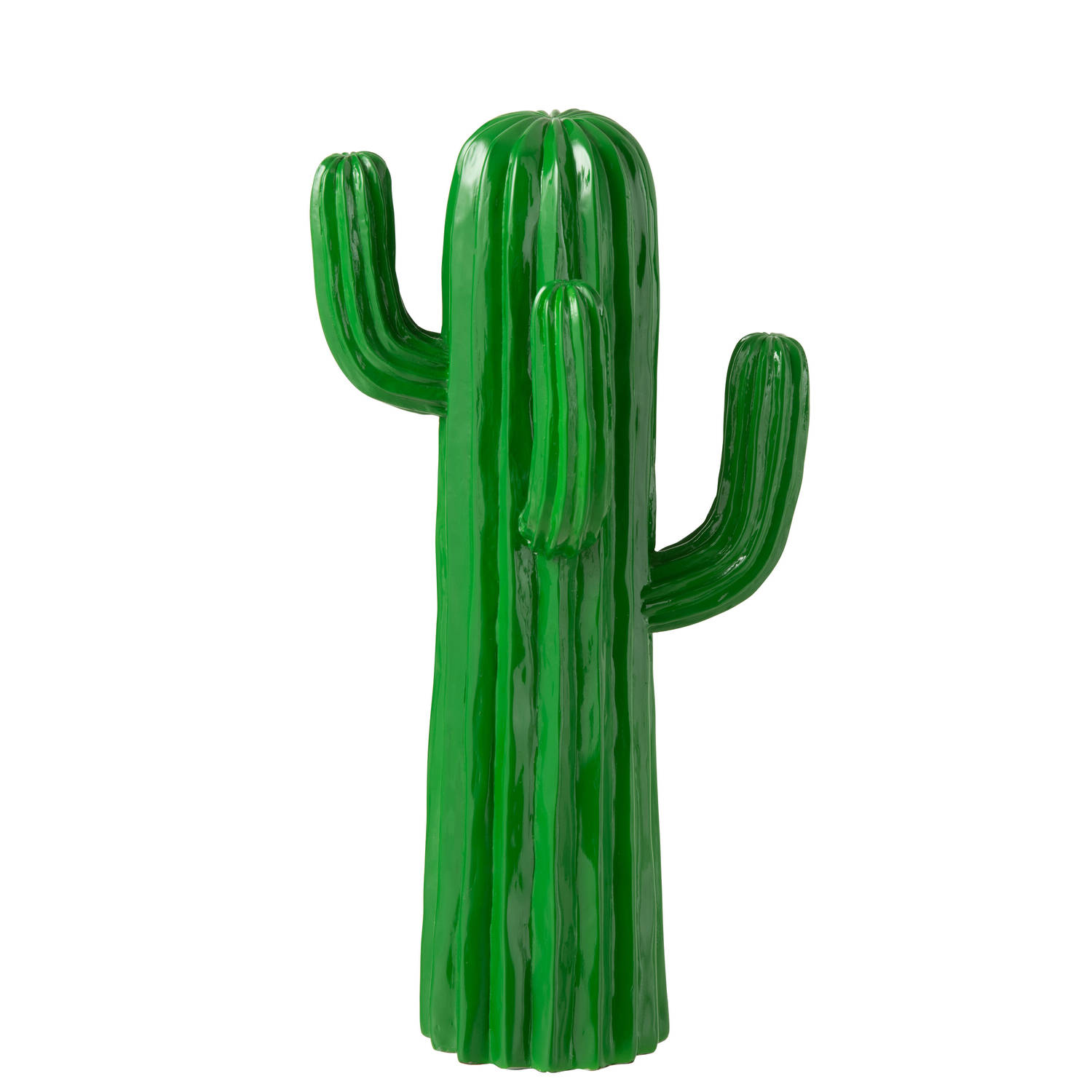 J-line - Cactus Polyresine Groen Large - 22.5x17x42cm