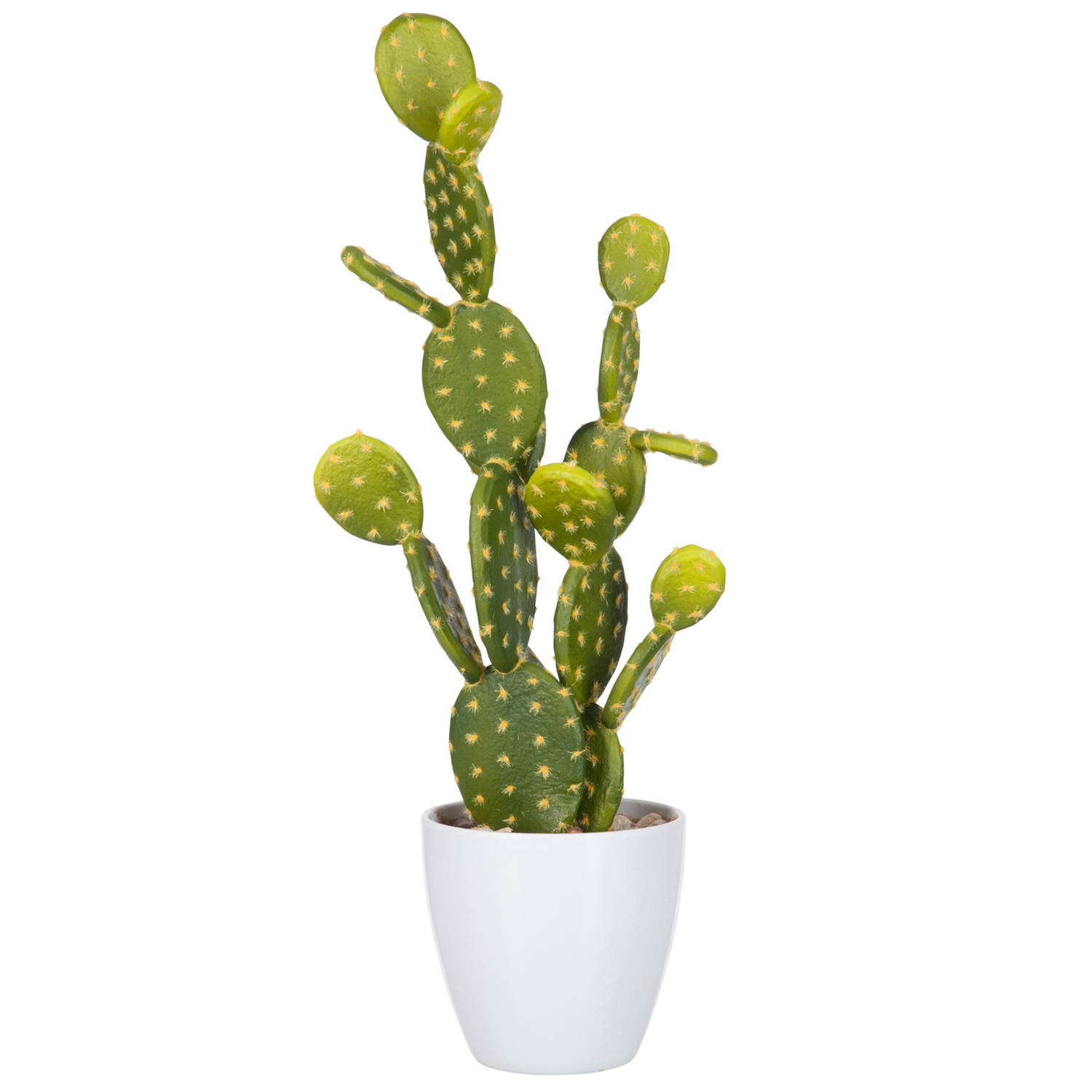 J-line - Vijgcactus Groen/melamine Wit Large - 16x16x57cm