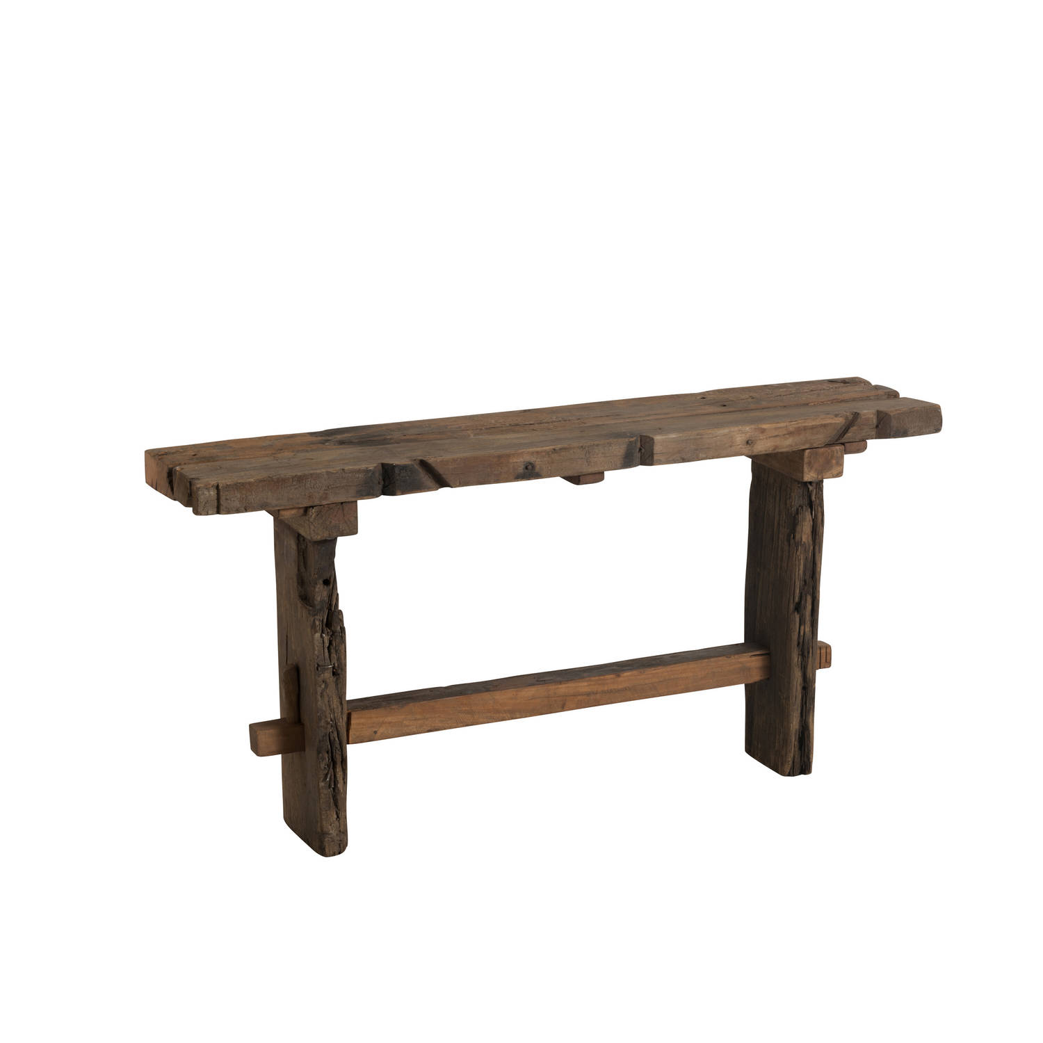 J-line - Console Brut Gerecycleerd Hout Bruin - 150x35x75cm