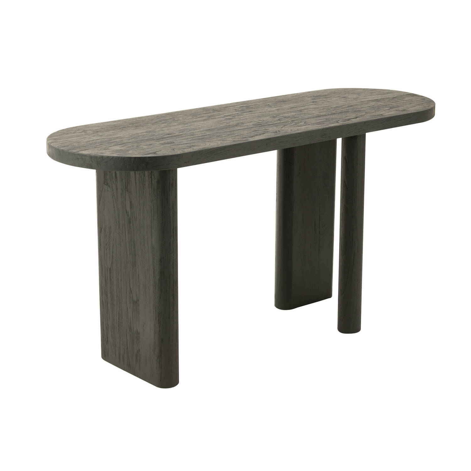 J-line - Tafel Teak Hout Zwart - 150x50x75cm