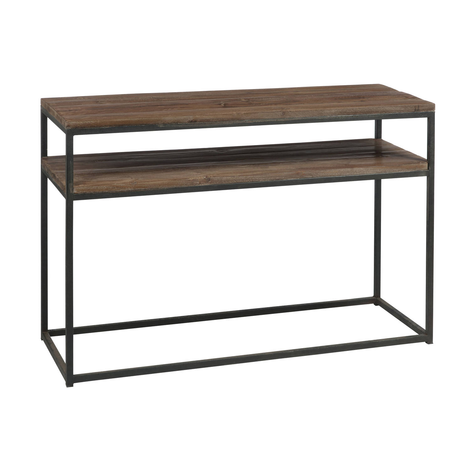 J-line - Console Hout/met Bruin+zwart - 120x40x79cm