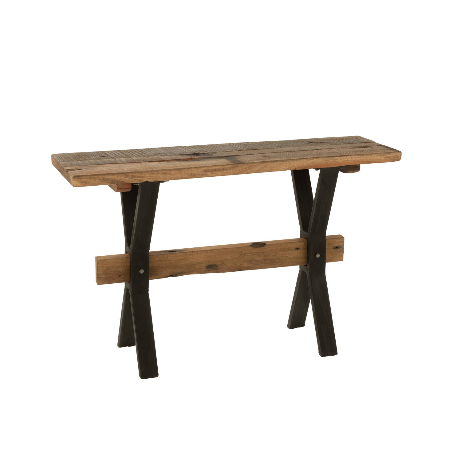 J-line - Console Verouderd Hout Bruin - 120x35x75cm