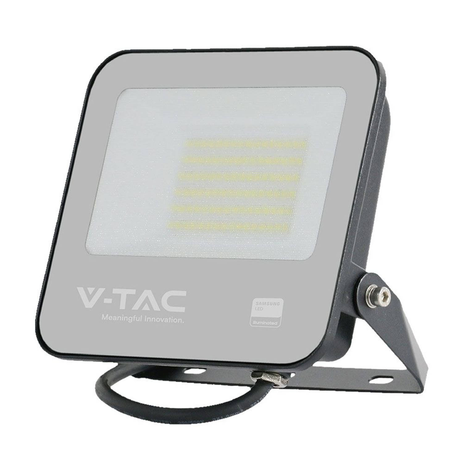 V-TAC VT-44055-B LED schijnwerpers - Samsung - IP65 - Zwarte behuizing - 50 Watt - 4270 Lumen - 4000K - 5 Jaar