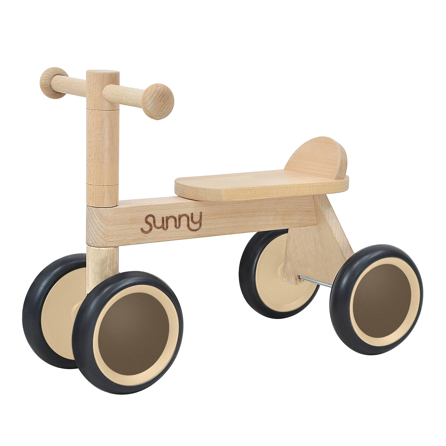 Sunny Mini Walker Loopfiets voor Kinderen van Hout Loopfiets 4 Wielen