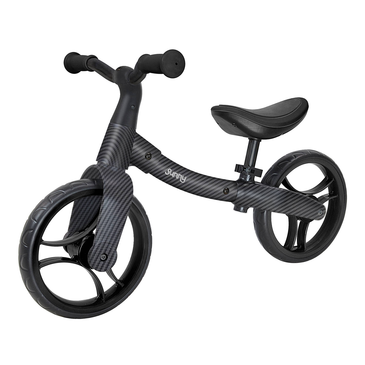 Sunny Balance Bike 3000 Loopfiets voor Kinderen - Carbon Fiber Look Loopfiets op 2 Wielen