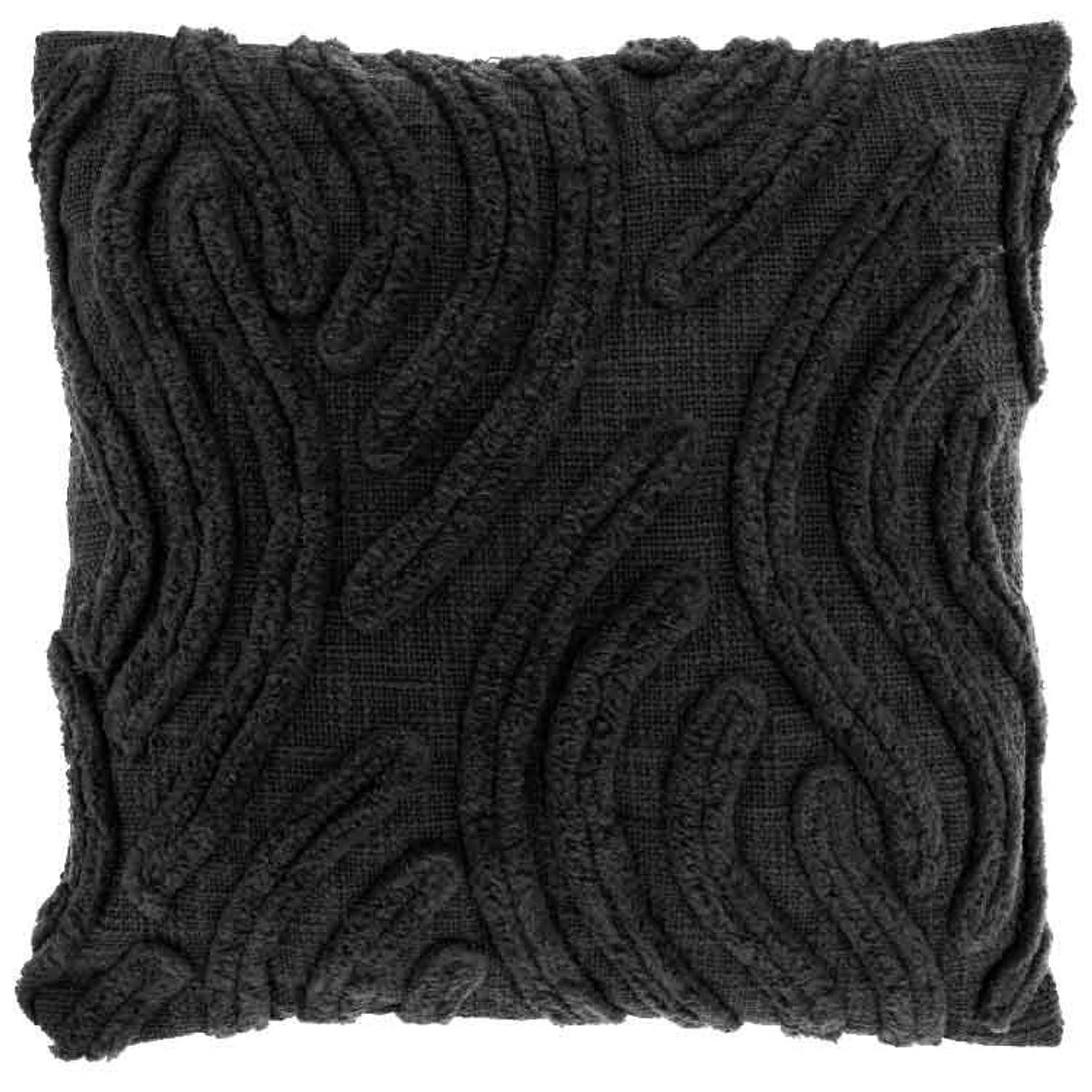 Unique Living - Sierkussen Paros Black - 45x45cm