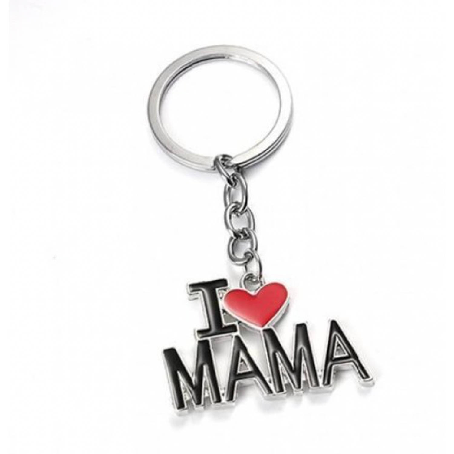 Knaak Sleutelhanger I Love Mama Sleutelhanger Moeder Moederdag Cadeau Verjaardag Moeder