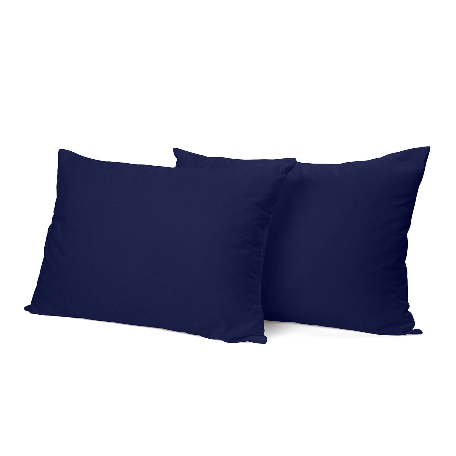 Eleganzzz Kussensloop Hotelsluiting flanel - blauw 60x70cm