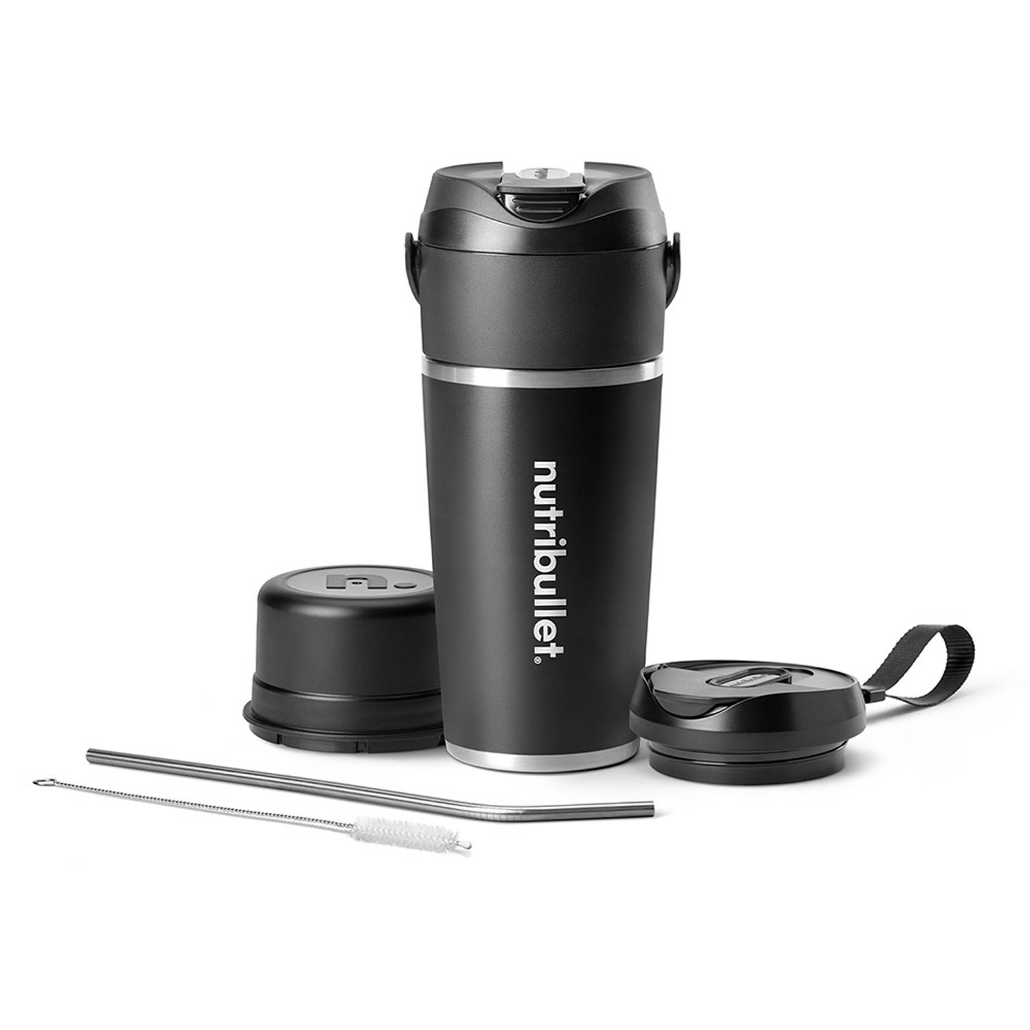 nutribullet Flip - Draadloze Blender - RVS Thermos Beker - To Go - Zwart