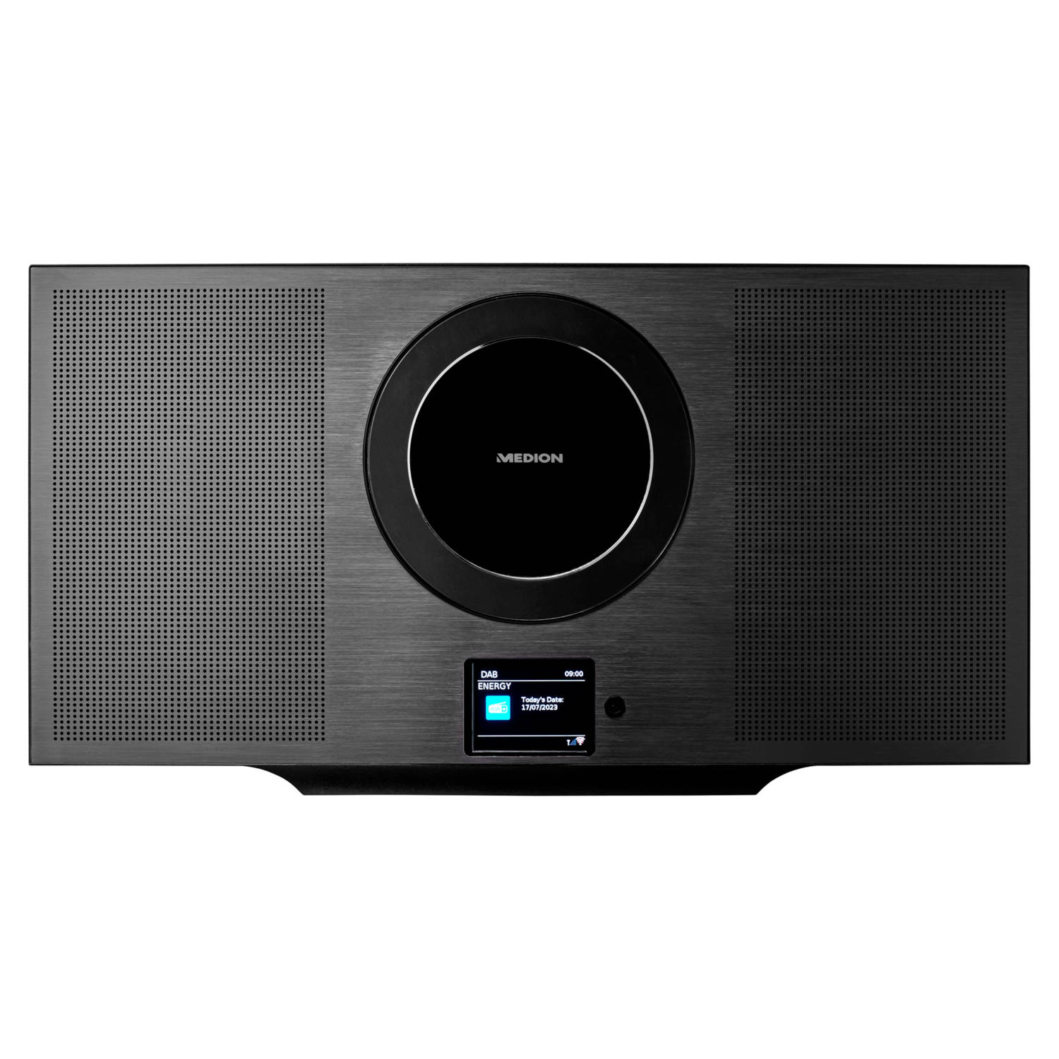 P66348 Verticaal alles-in-één audiosysteem - 6,1 cm (2,4'') TFT-kleurenscherm - exclusief ontwerp - Internet/DAB+/PLL FM-radio- CD/MP3-speler- Bluetooth® - Spotify® Connect - 2 x 1