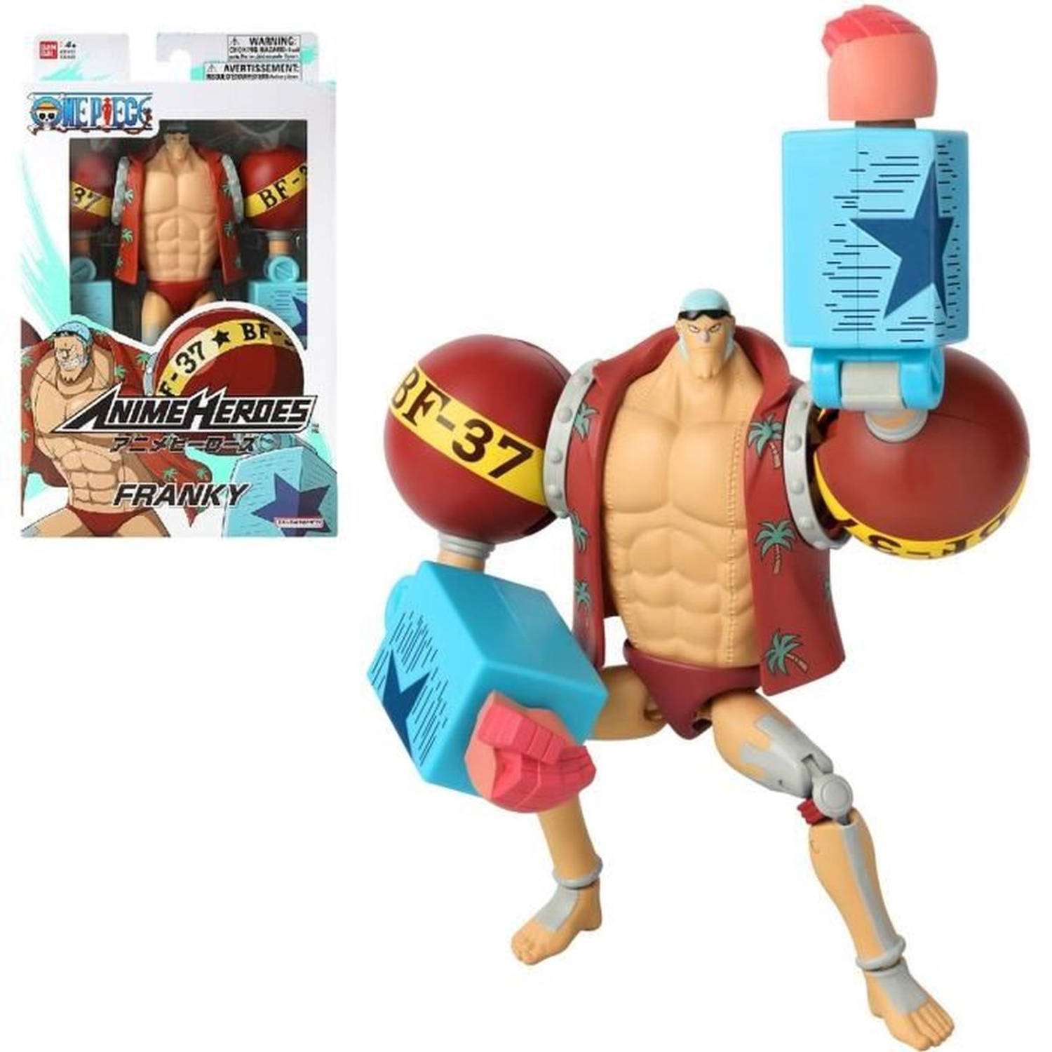 Anime Heroes figuur - Bandai - One Piece - Franky - 17 cm