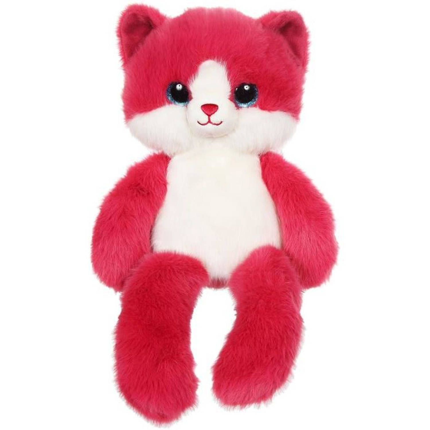 Leggies Kat Knuffel - GIPSY TOYS - Framboos, 48 cm