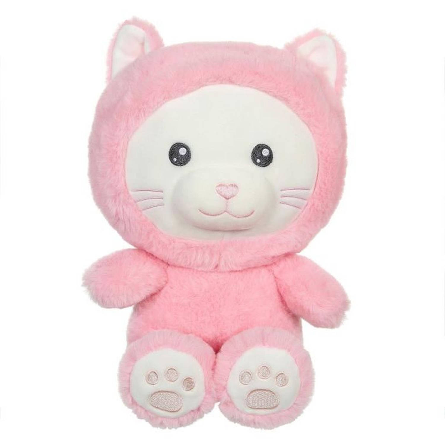 Hoody Pets Kattenknuffel - GIPSY TOYS - Roze, 24 cm