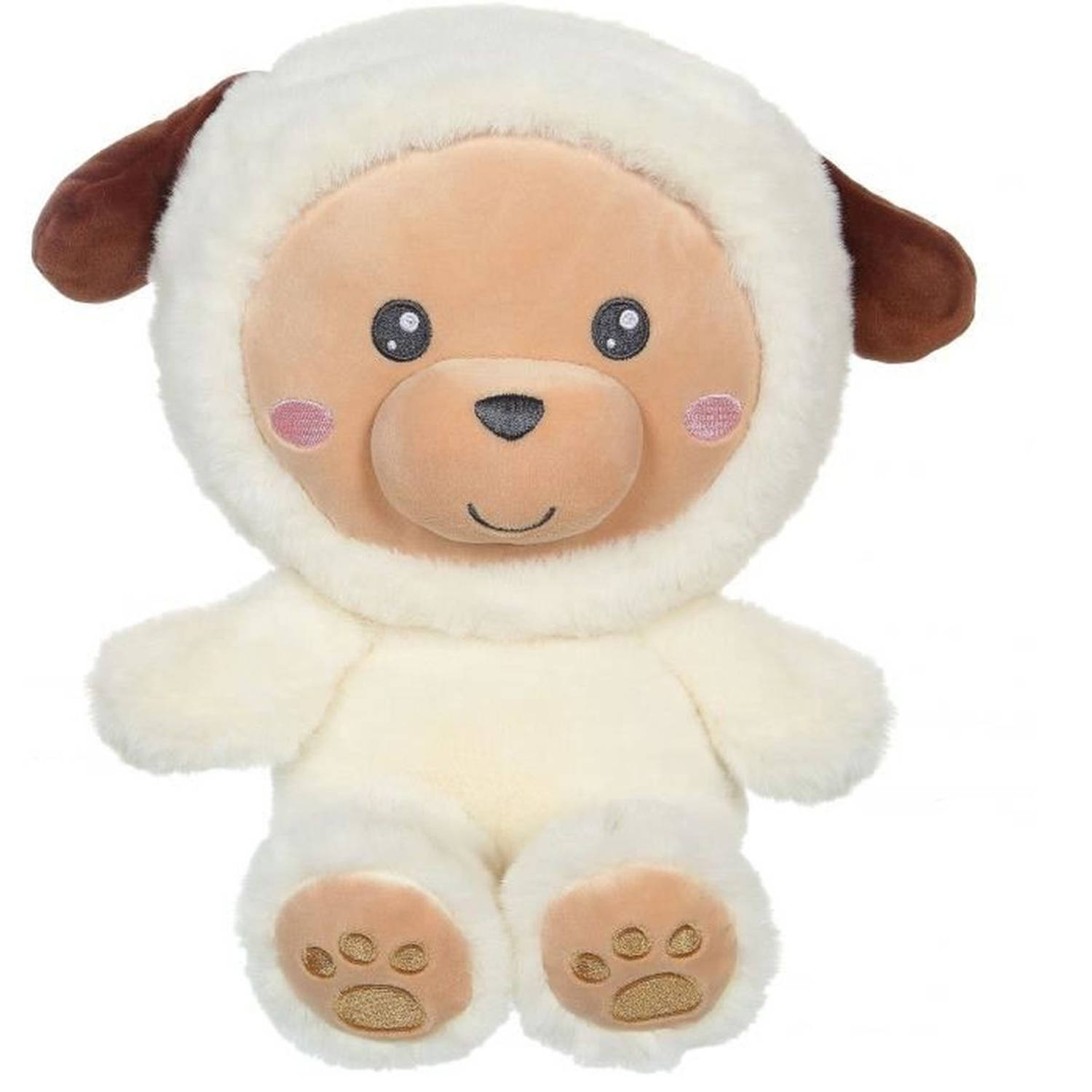 Hoody Pets Hondenknuffel - GIPSY TOYS - Crème, 24 cm