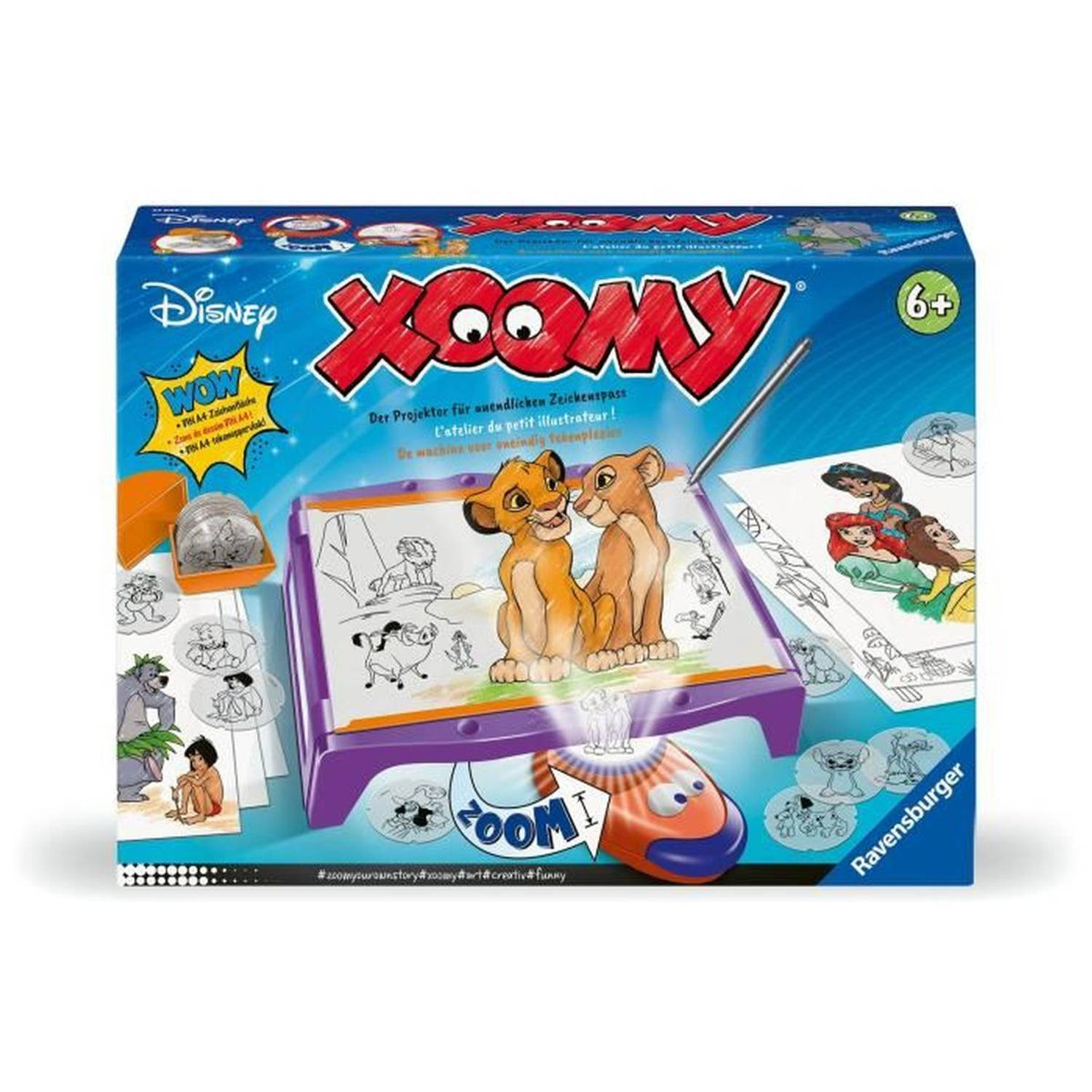 Ravensburger-Xoomy Maxi Disney Timeshares-Tekentafel-Tekenen-Gemengd-Kinderen-Creatieve activiteit-6 jaar oud-23946