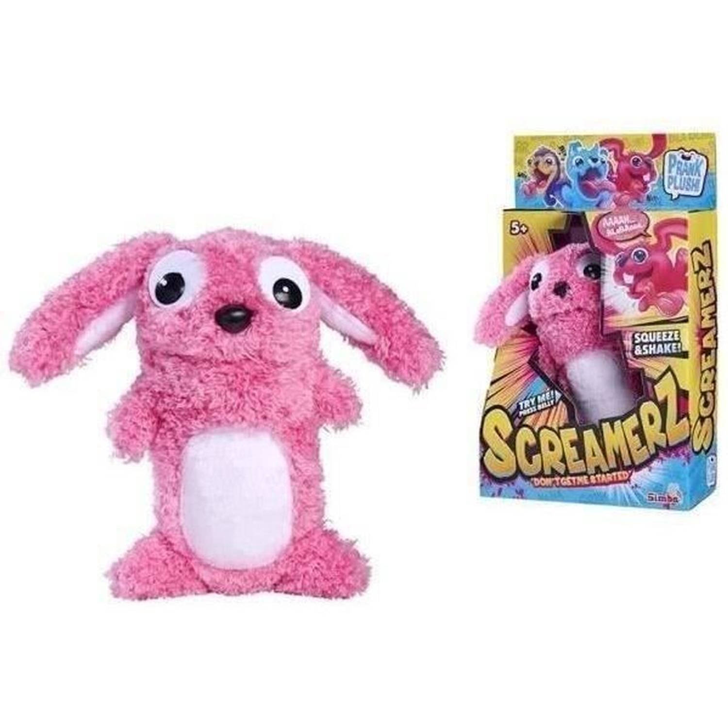 Nicotoy - ScreamerZ Rabbit - Konijn - Knuffel - Pluche - Grappig - Geluid