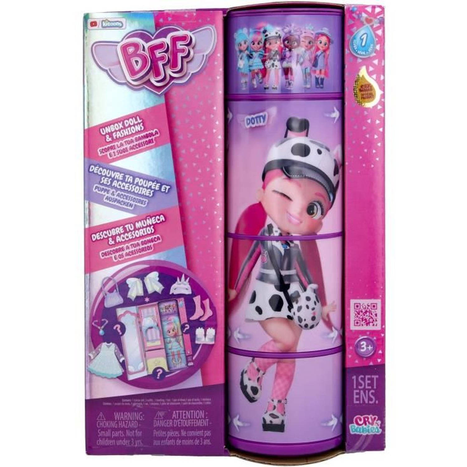 TM TOYS - Pop Dotty Fashion Doll - Cry Babies Best Friends Forever