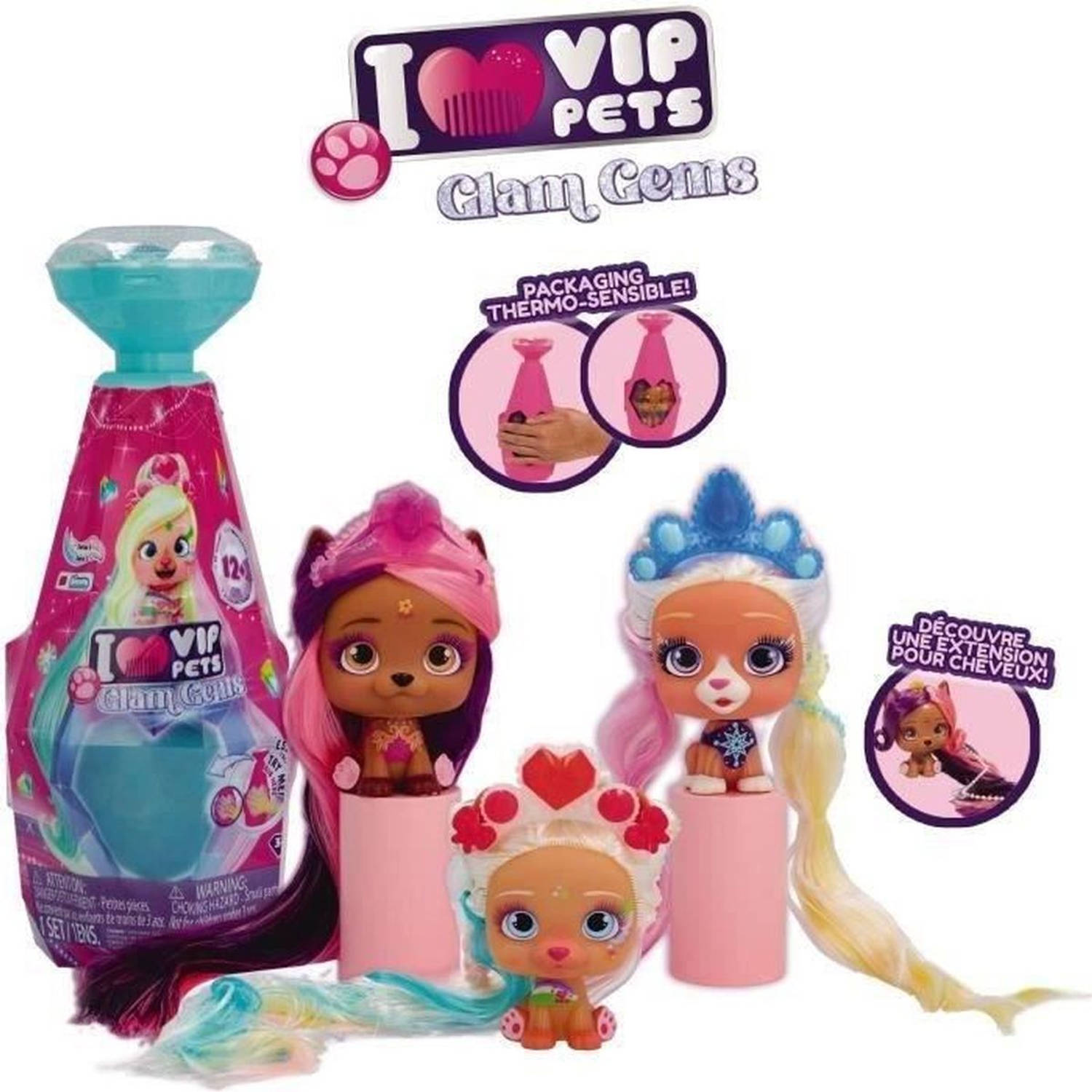 Collectable Figures IMC Toys Vip Pets Glam Gems