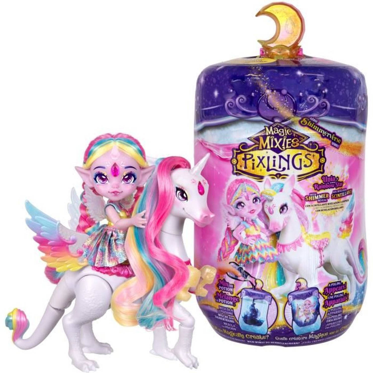 Magic Mixies Pixlings Pop & Unicorn Rainbow Star Duoset