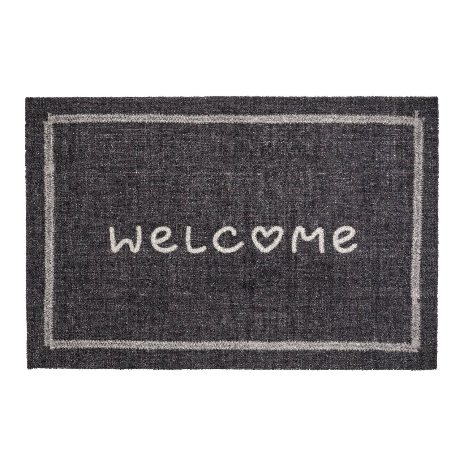 MD Entree - Deurmat - Schoonloopmat - Impression - Welcome Heart Melee - 40 x 60 cm