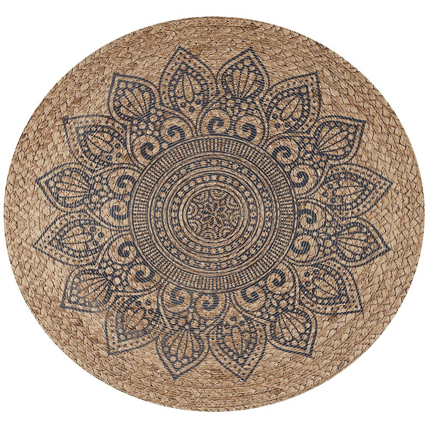 MD Entree - Vloerkleed - Design Mat - Universal - Mandala Natural - Ø 100 cm