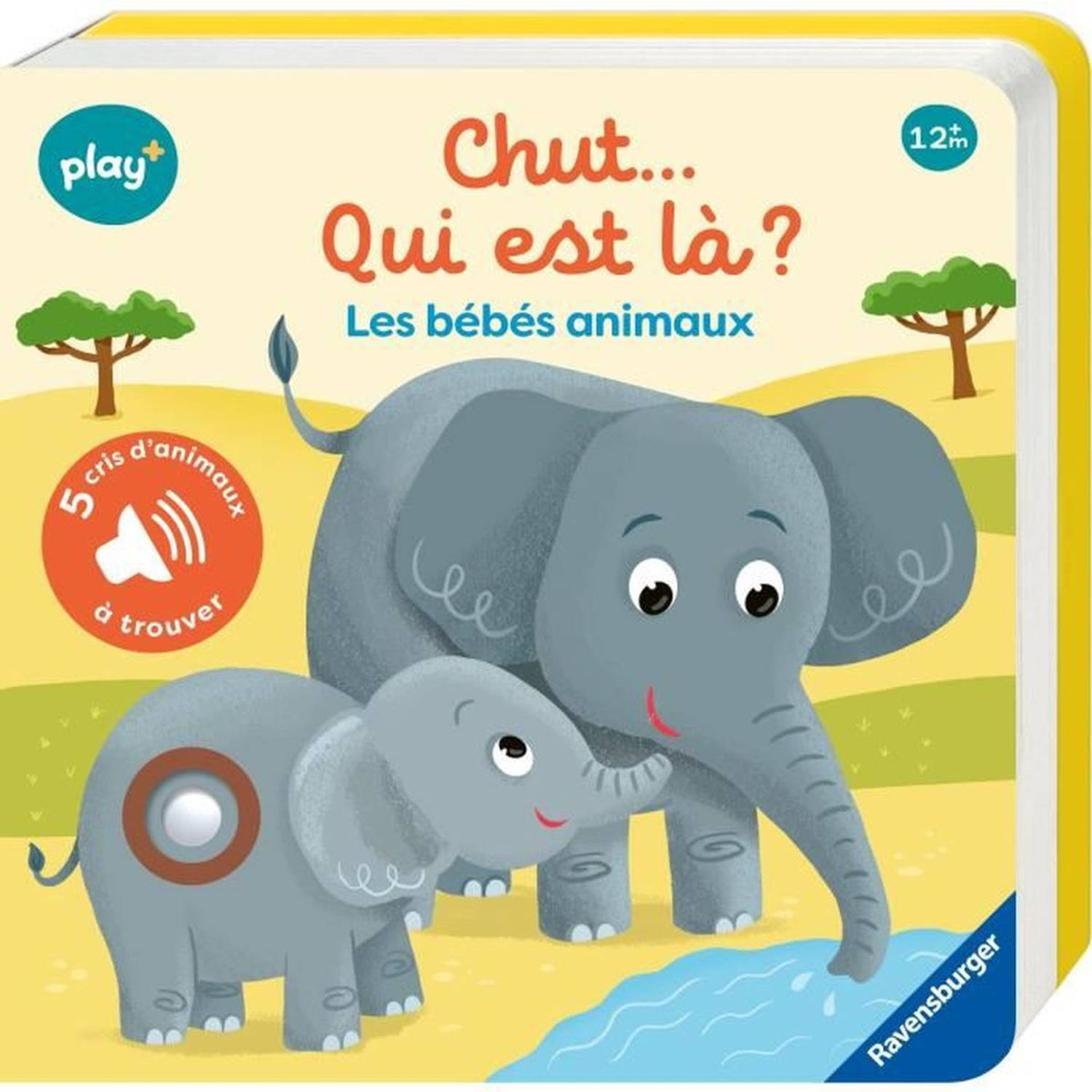 Ravensburger - Play + - Mijn 1e luisterboek Zoek en vind - Shh wie is daar? Babydieren - 13099034