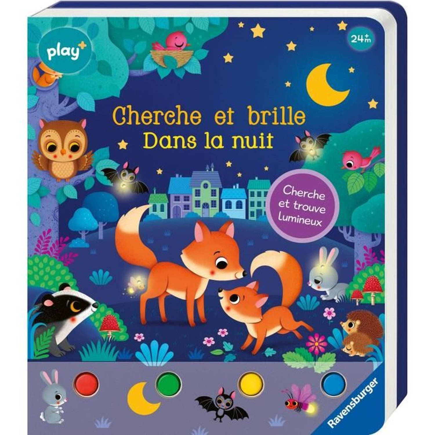 Ravensburger - Play+ - Boek Seek and glans - In de nacht - 13099025