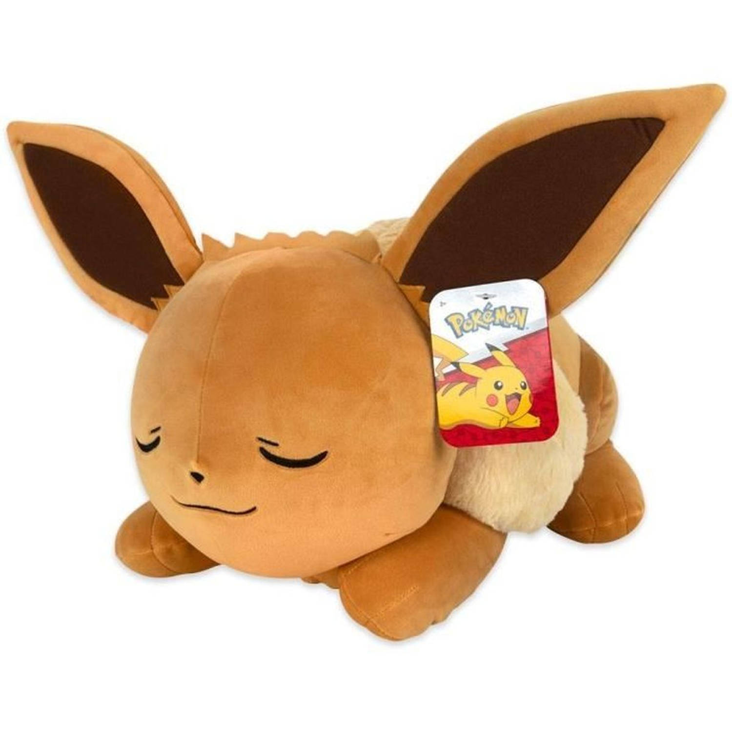 Knuffel - BANDAI - Pokémon - Eevee (Eevee) 40cm - Zeer zacht slapende Pokémon knuffel - JW0222