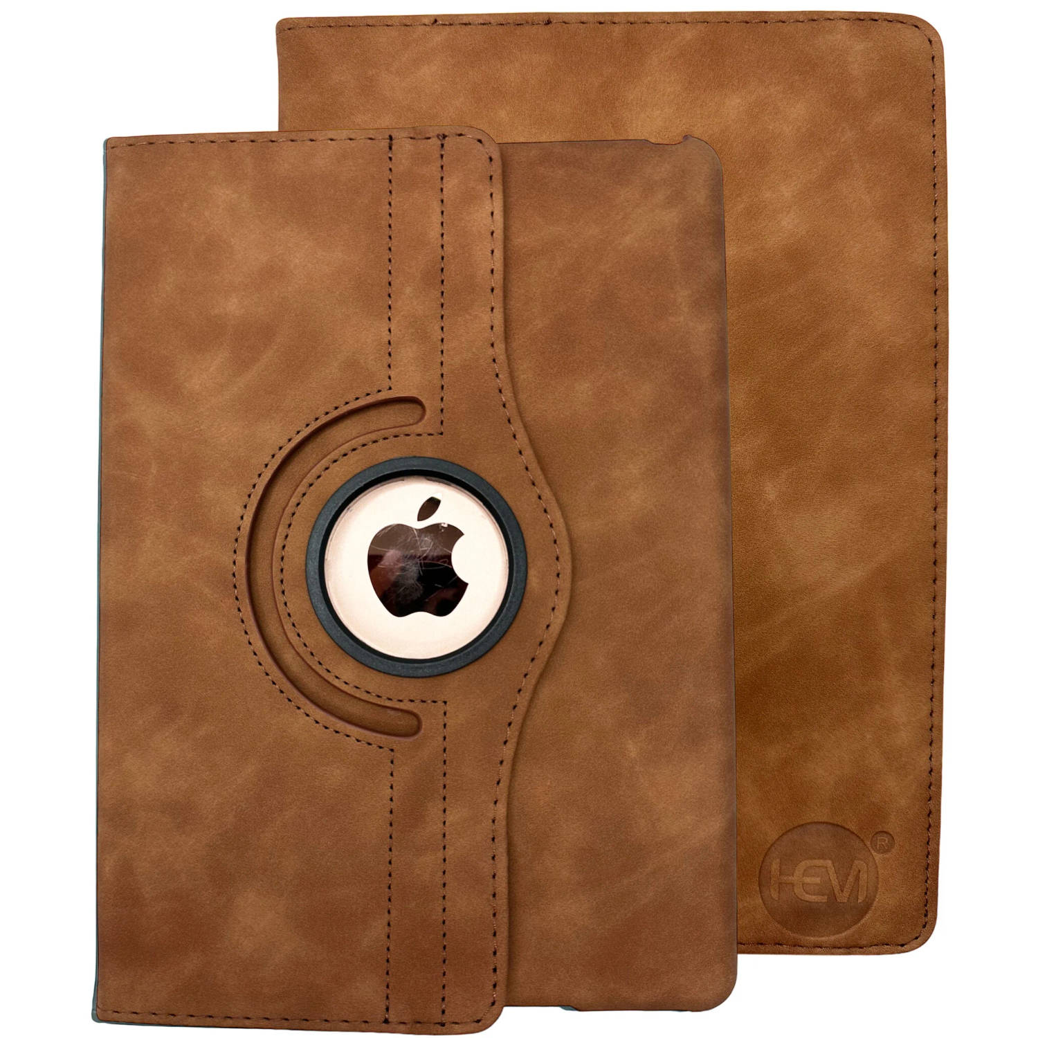 HEM Silky Brown iPad hoes geschikt voor iPad Pro 10.5 (2017) & iPad Air 3e generatie (2019) - 10.5 inch Draaibare Autowake Cover - iPad Air 3e generatie hoes - iPad Pro 10.5 hoes -