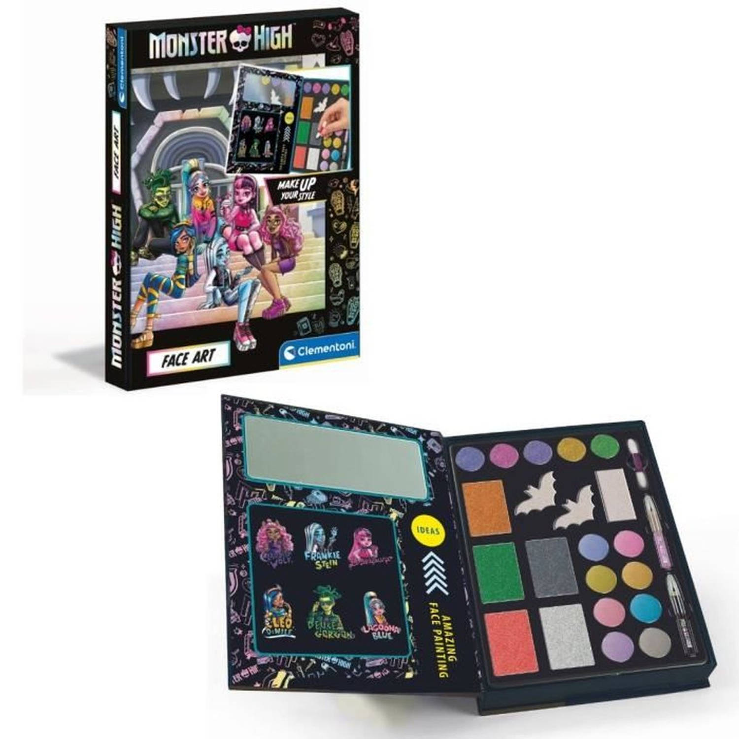 Monster High Makeup Set - Clementoni - Palet met poeders, schaduwen, potloden