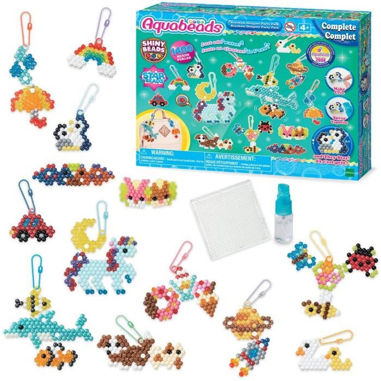 Creatiedoos - AQUABEADS 35025 - Mijn sleutelhangers en hangers