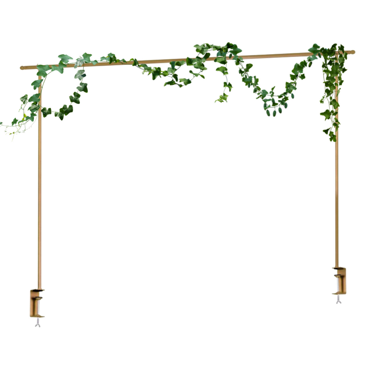 HIXA Tafelklem - met Klimop Slinger - Decoratieve - Accessoires - Tafeldecoratie - Goud - Verstelbaar