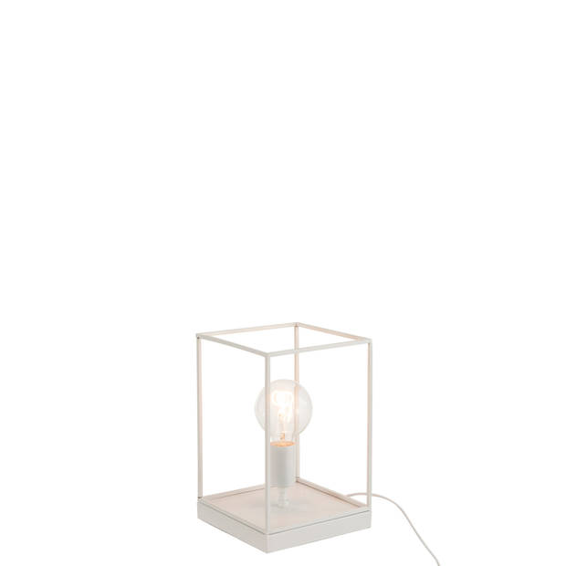 J-line - Lamp 1 Lamp Rechthoekig Frame Metaal Wit Small - 20.5x20.5x30cm