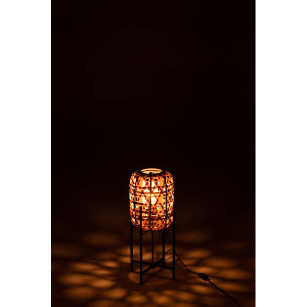 J-line - Lamp Op Voet Bamboo Naturel Small - 24.5x24.5x53cm