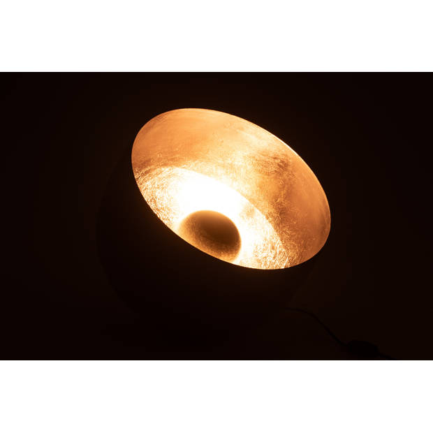 J-line - Lamp Rond Metaal Zwart - 35x35x31cm