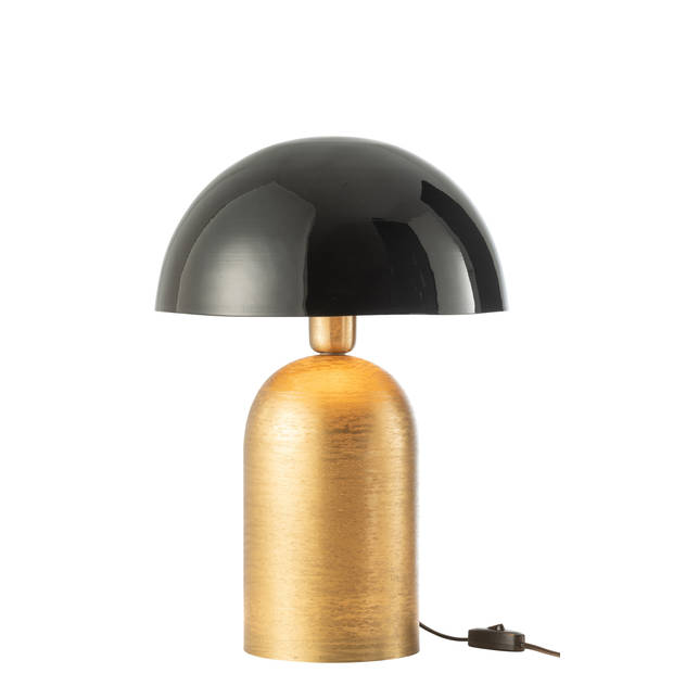 J-line - Lamp Mush Metaal Goud/zwart - 37x22x49cm