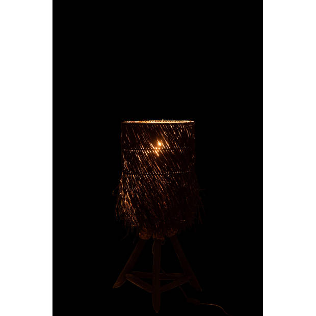 J-line - Lamp Takken Arthur Hout Bruin Small - 32x32x61cm