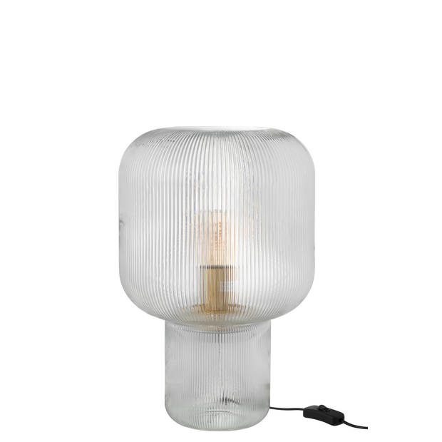 J-line - Lamp Glas Transparant - 29x29x42cm