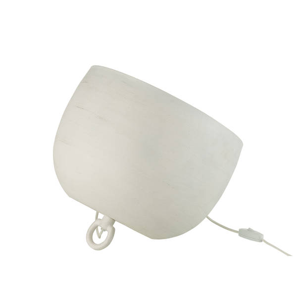 J-line - Lamp Metaal Wit Large - 35x35x32cm