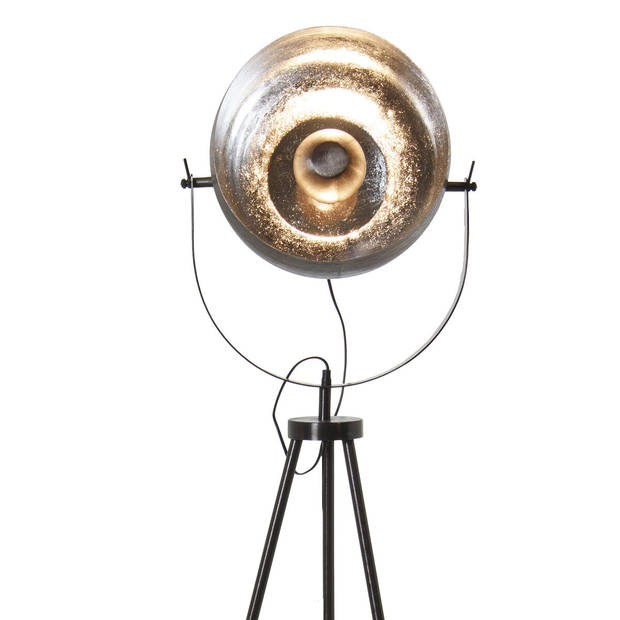 Vloerlamp Alexandra House Living Zwart Zilverkleurig 25 W 43 x 165 x 26 cm