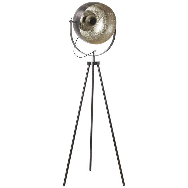 Vloerlamp Alexandra House Living Zwart Zilverkleurig 25 W 43 x 165 x 26 cm