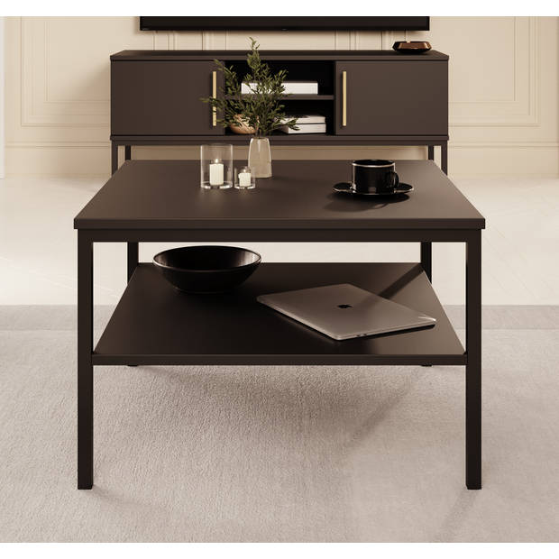 Meubella Salontafel Lagos - Zwart - 60 cm