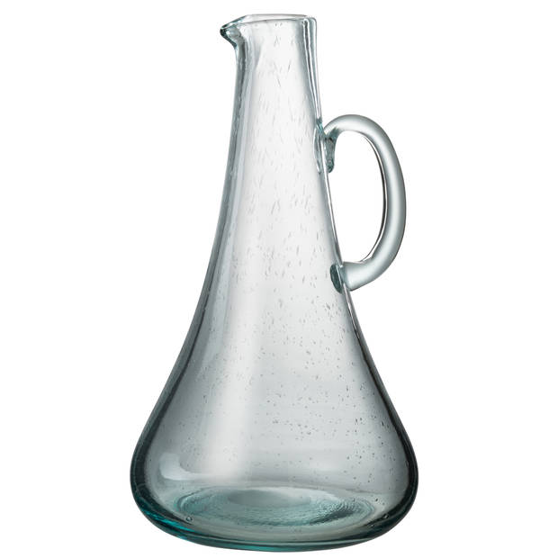 J-line - Karaf Glas Lichtblauw - 19.5x19x34cm