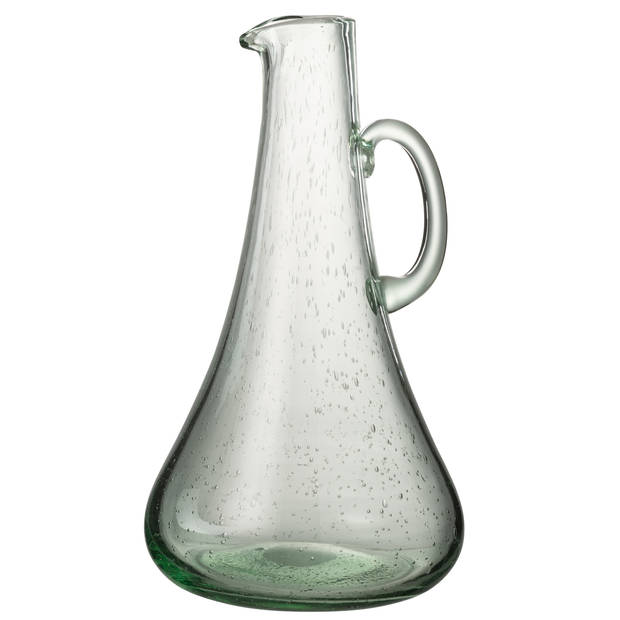 J-line - Karaf Glas Watergroen - 19.5x19x34cm