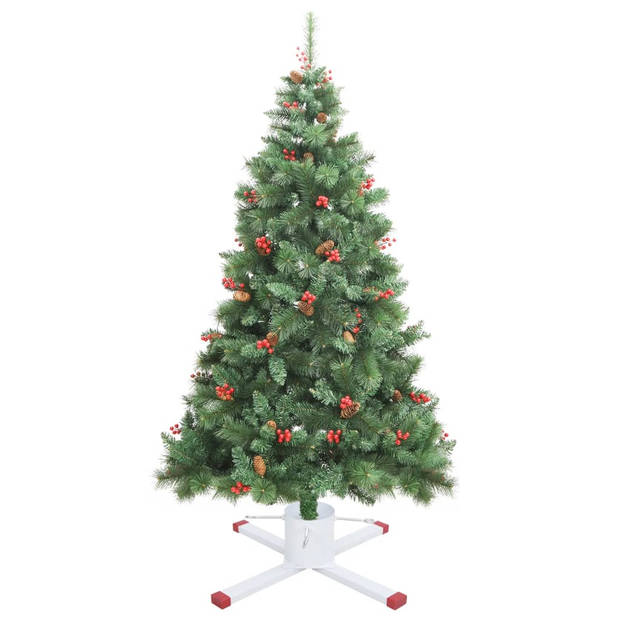 vidaXL Kerstboomstandaard 61x61x15,5 cm wit