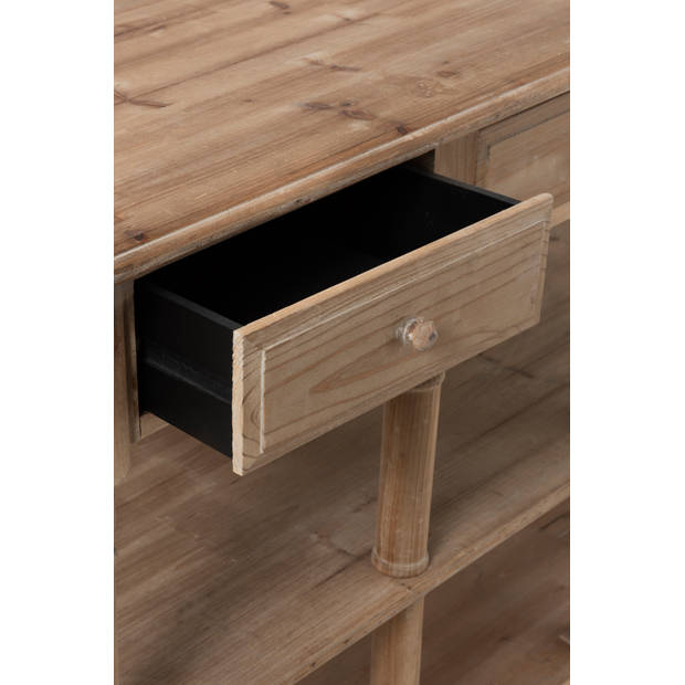 J-line - Console 6 Laden Hout Naturel - 131x70x95cm