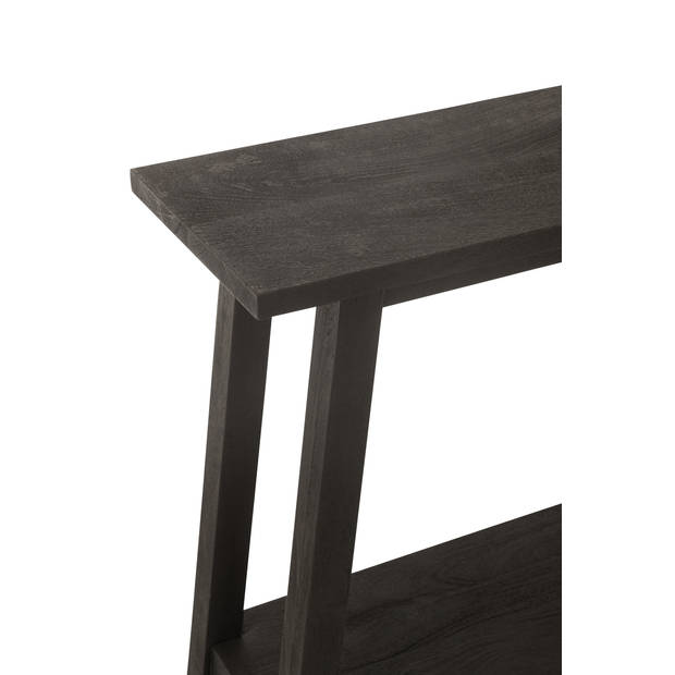 J-line - Console Vierkant Mango Hout Zwart - 120x35x83cm