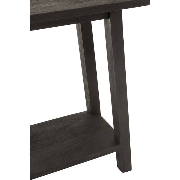 J-line - Console Vierkant Mango Hout Zwart - 120x35x83cm