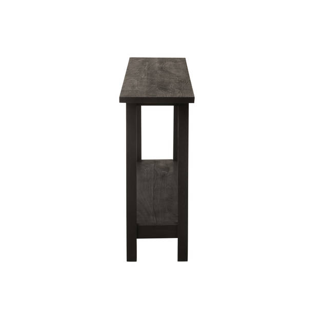 J-line - Console Vierkant Mango Hout Zwart - 120x35x83cm