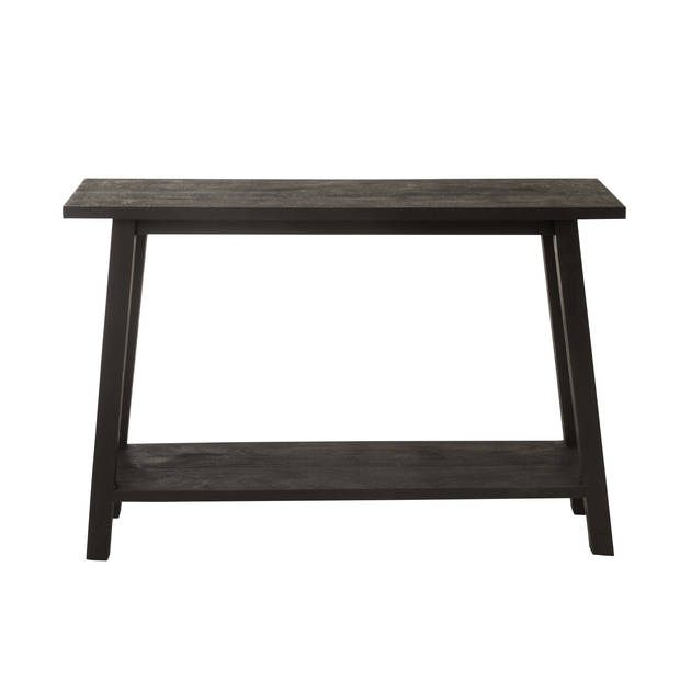 J-line - Console Vierkant Mango Hout Zwart - 120x35x83cm